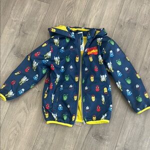 Marvel Windbreaker Zip Up Jacket for Kids Size 7